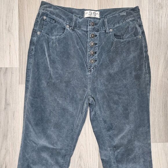 We The Free People Womens Gray Skinny Corduroy Pants Size 8/29 - Picture 3 of 13